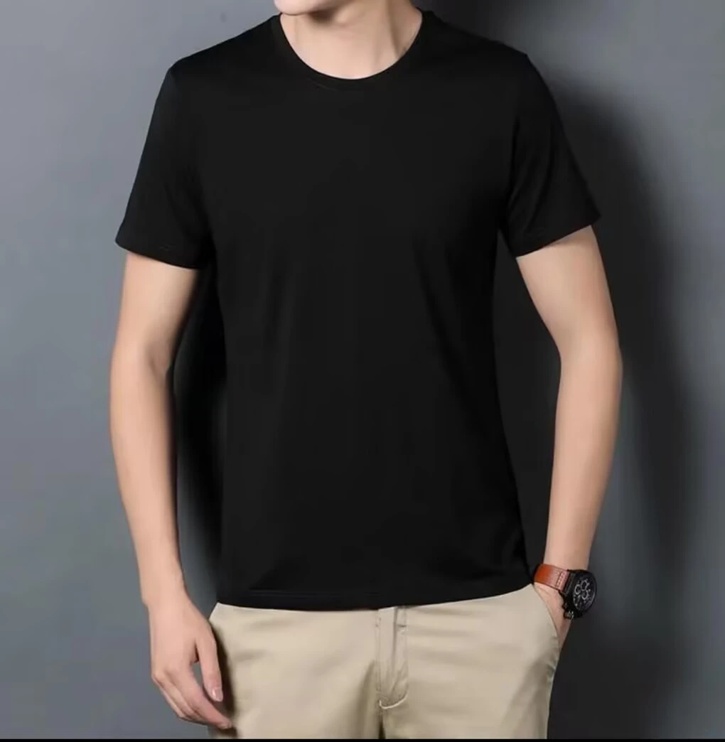 百搭无痕t恤上衣男装T恤商务休闲运动短袖