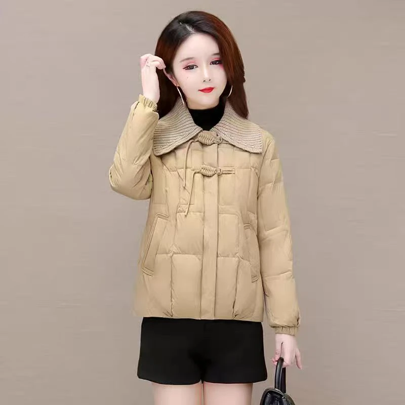 Y709 新中式羽绒棉棉服短款高端时尚减龄漂亮洋气秋冬季2025新款