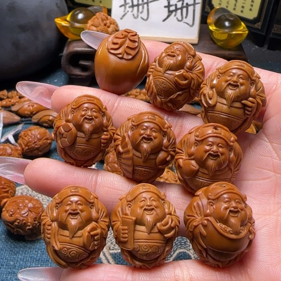 【闪购商品】橄榄核手串铁核八宝财神