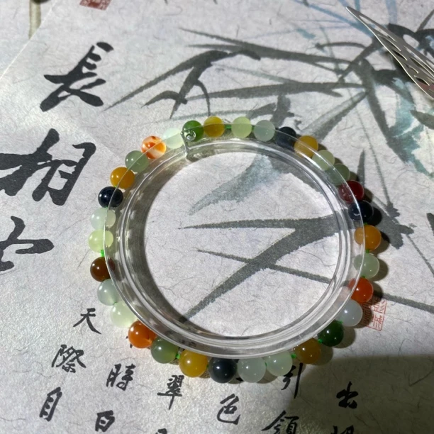 和田玉卡6多宝手串