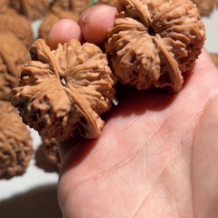 魚***肉文玩核桃吊坠官帽 全品