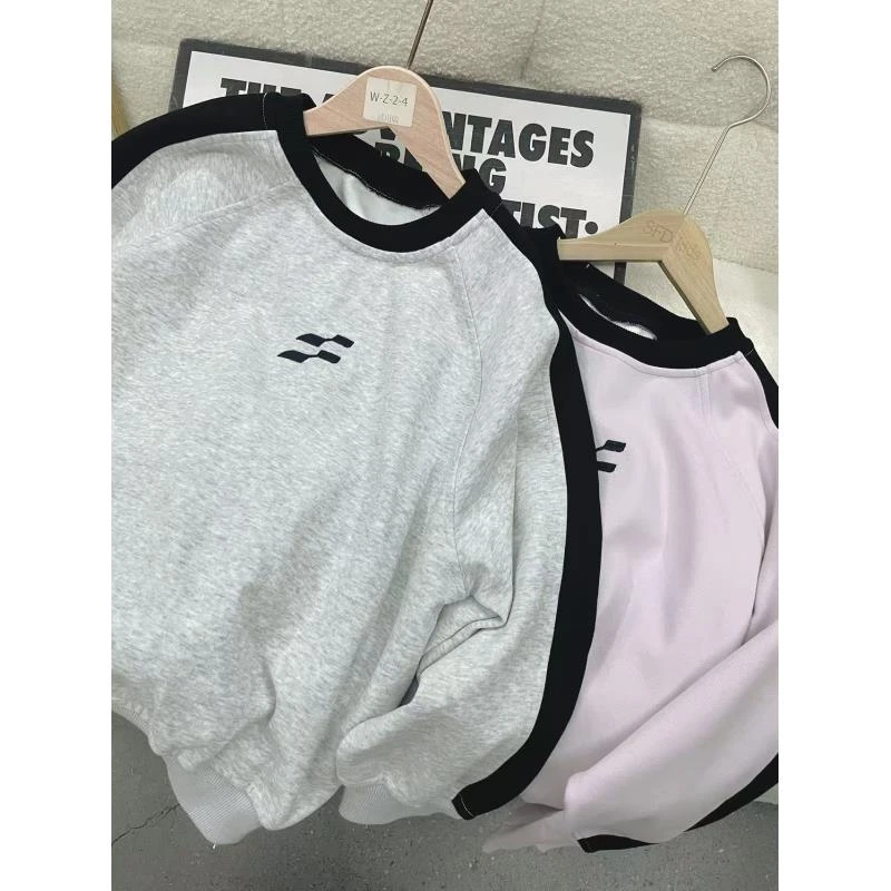 501195《现》春款新款韩版儿童休闲舒适时尚百搭运动印花卫衣