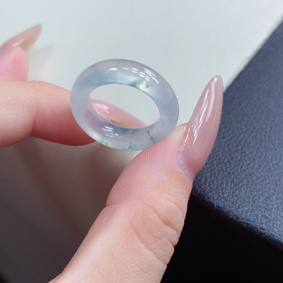 翡翠未镶嵌戒指10号