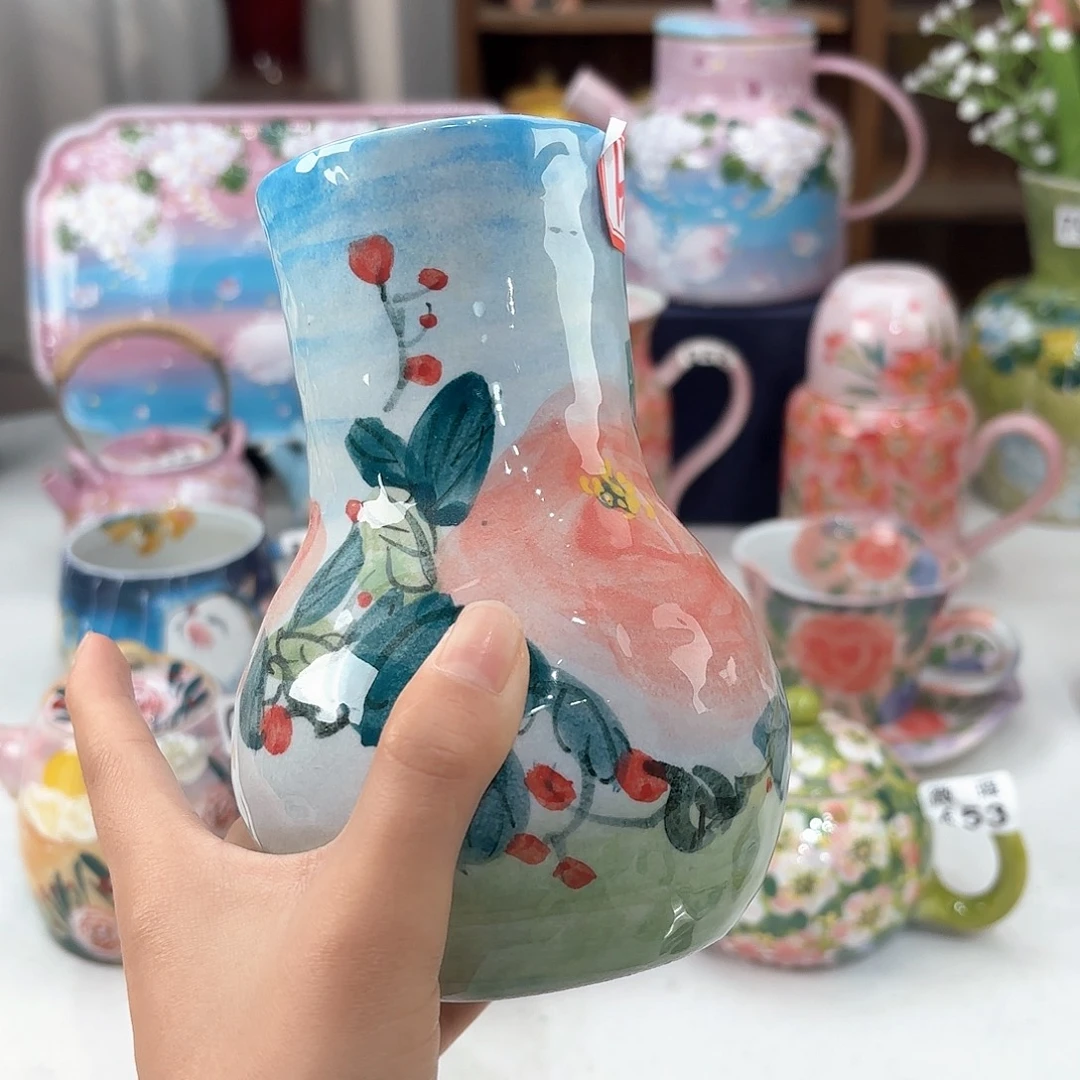 半****景德镇手绘高温釉下彩陶瓷茶具