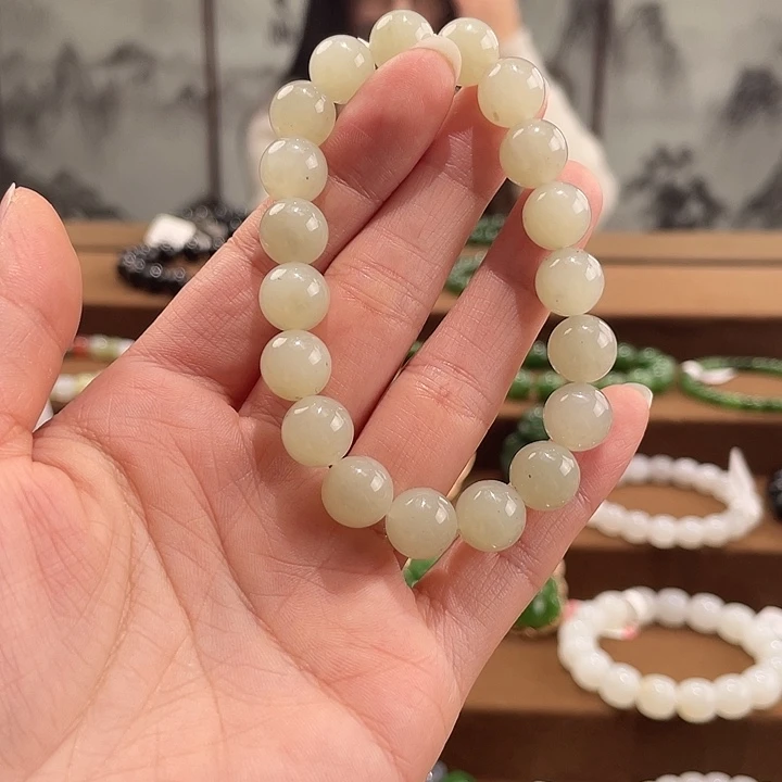 和田玉未镶嵌手链