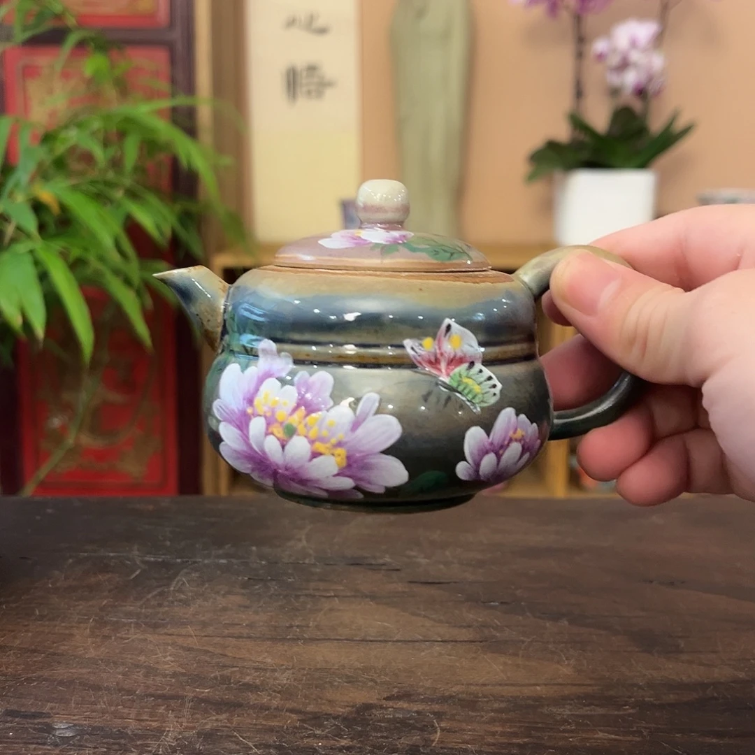 柴烧手工手绘陶瓷