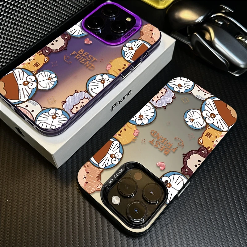 哆啦A梦适用苹果16promax手机壳iPhone15硅胶14保护套17新款卡通