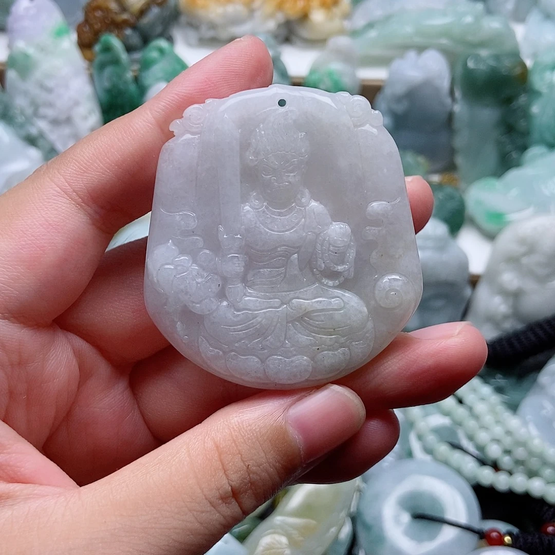 翡翠未镶嵌吊坠(不含链)1