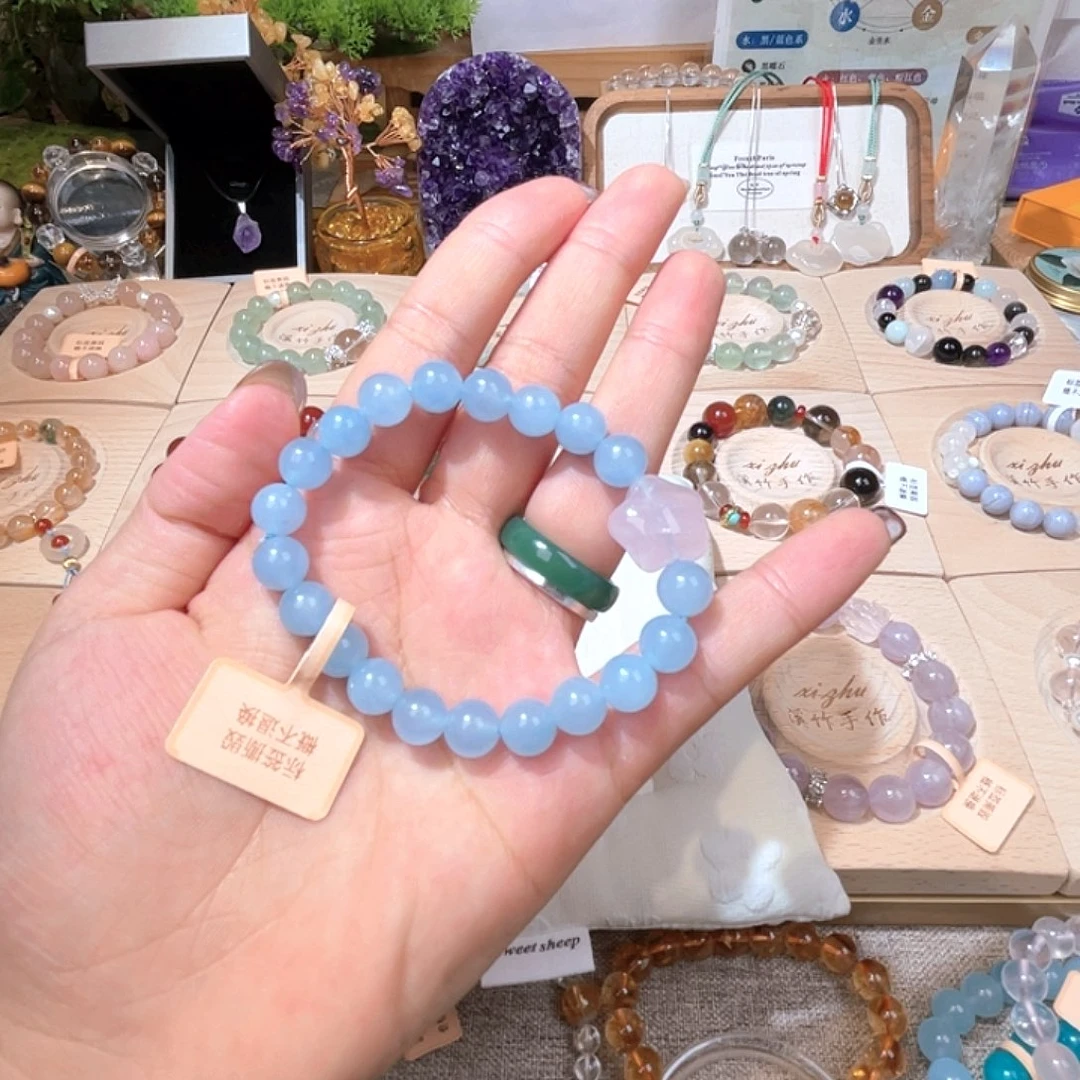 水晶未镶嵌手链天然水晶