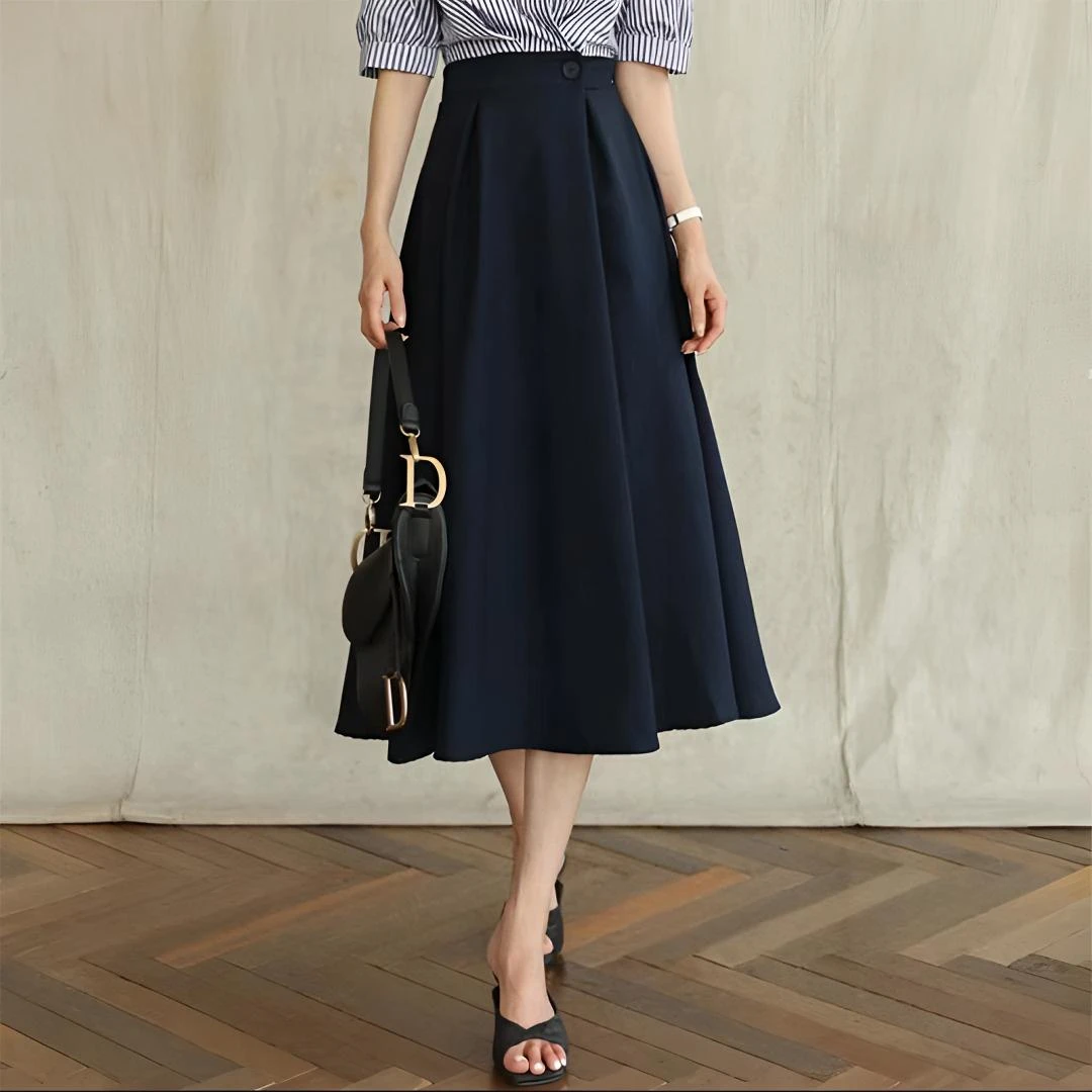 【专柜品质】胖mm赫本风高腰显瘦休闲气质女生韩系ins衣服