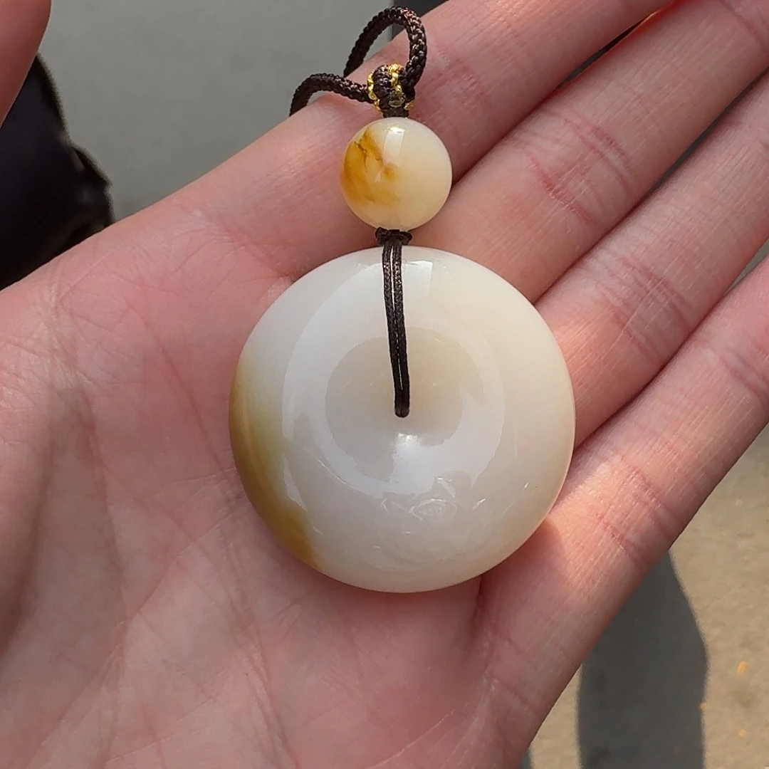 和田玉平安扣未镶嵌121李乐