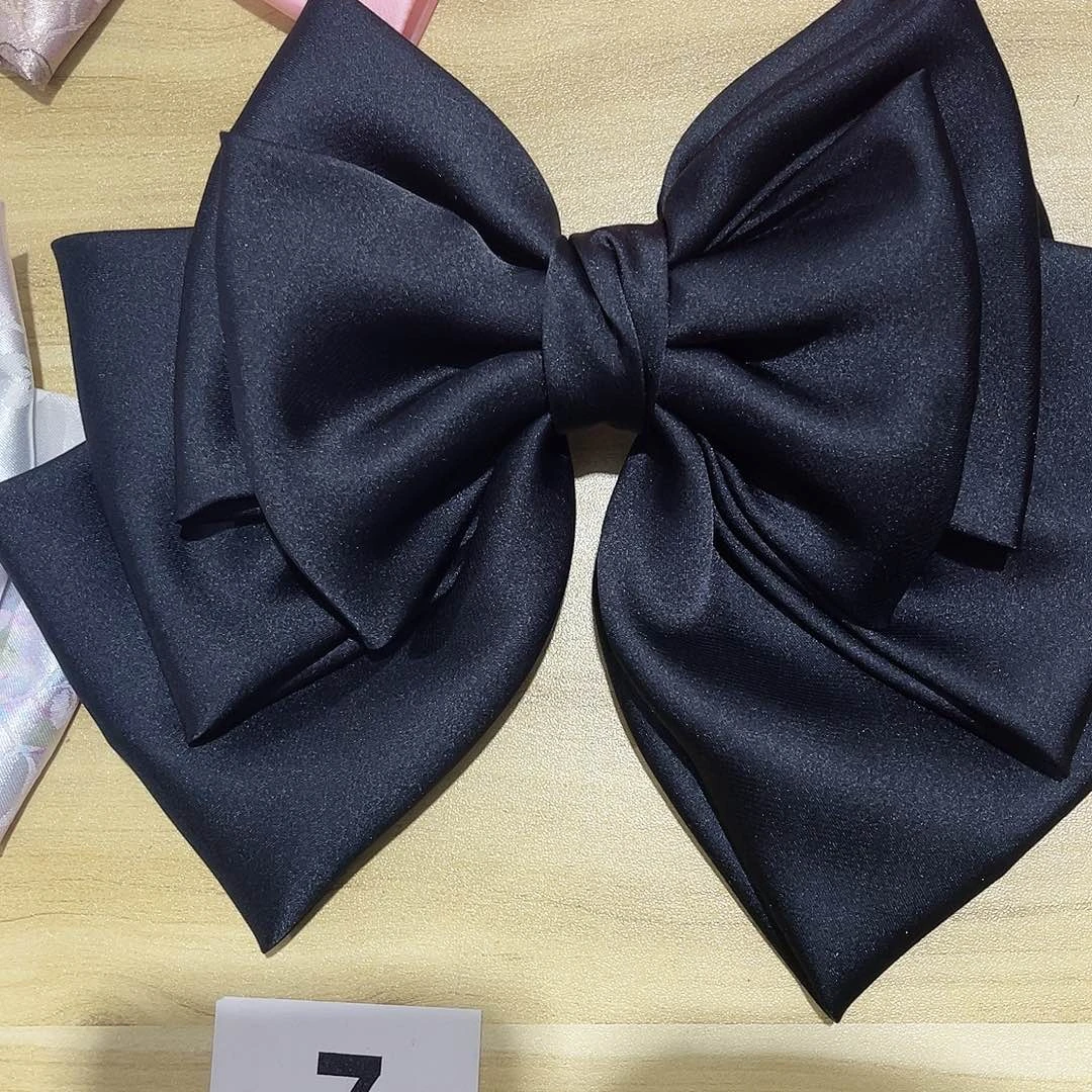 皮质铁合金蝴蝶结发夹