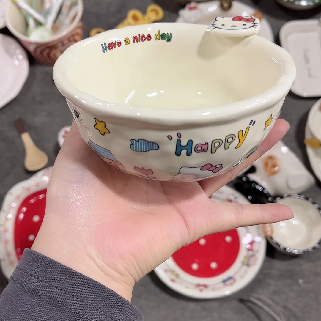 凯蒂猫陶瓷餐具5寸陶瓷
