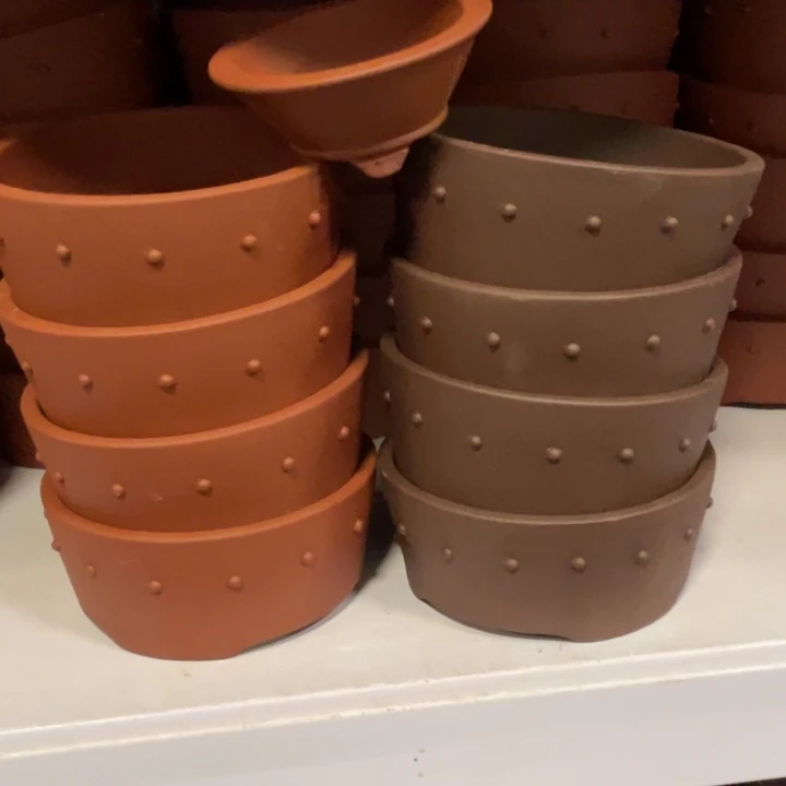 紫砂花盆紫砂花盆口13.5高5.5