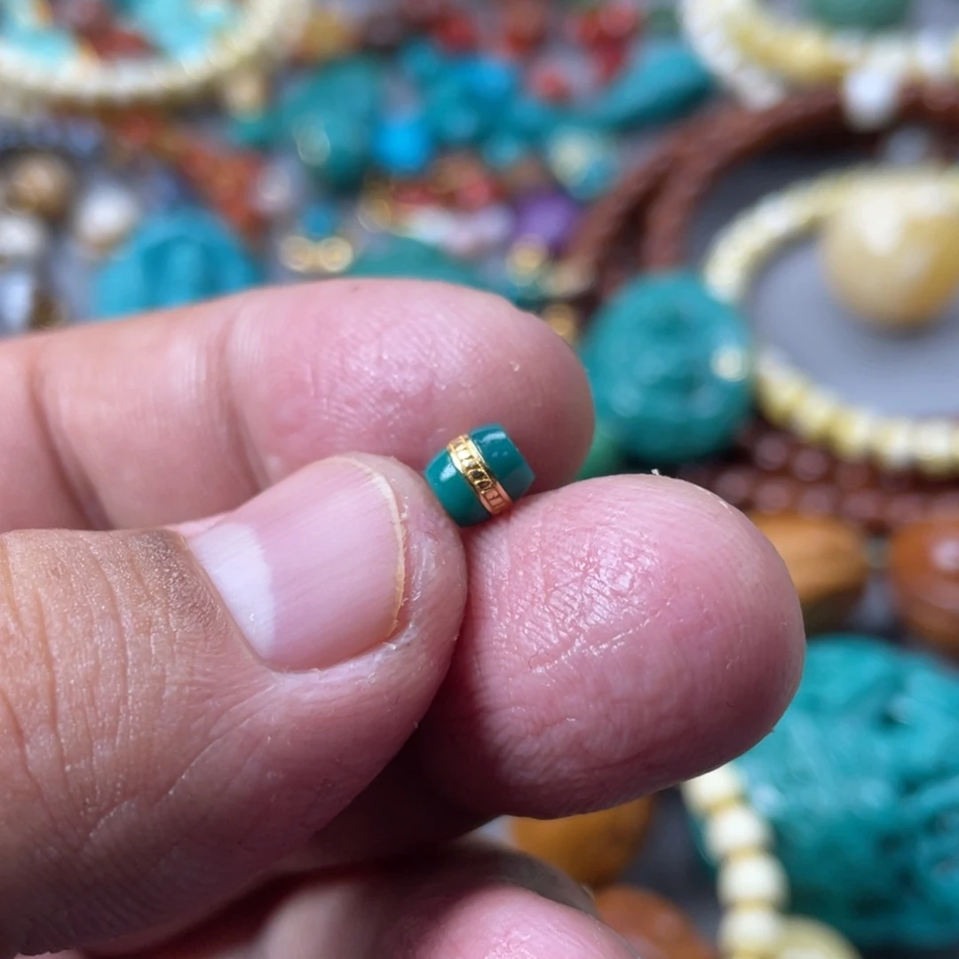 绿松石珠宝奇石18K金镶嵌66