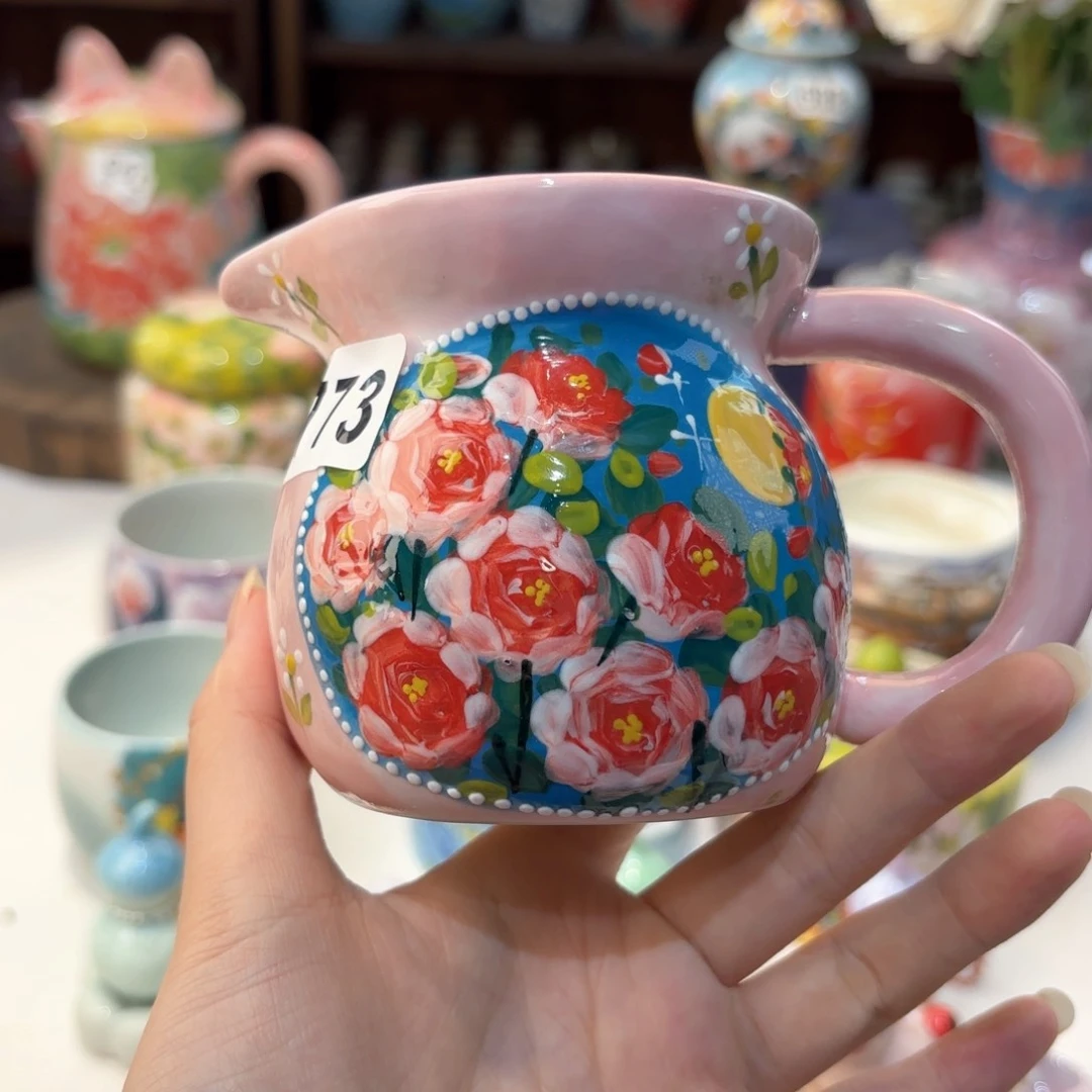 景德镇手绘高温釉下彩陶瓷茶具