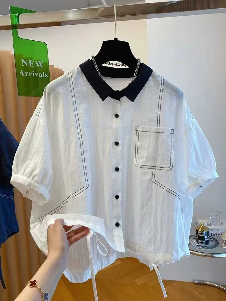 9269翻领短袖外套