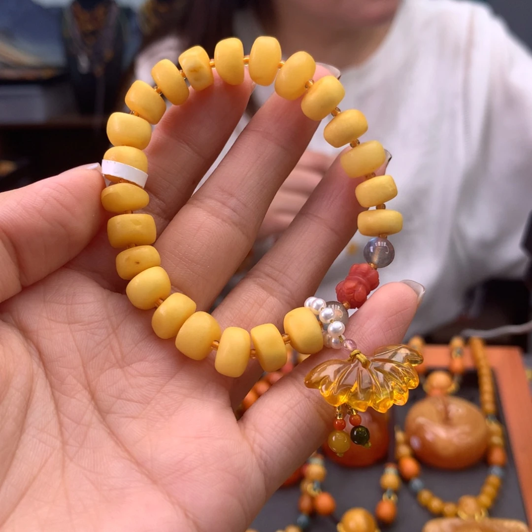 未镶嵌蜜蜡手串天然