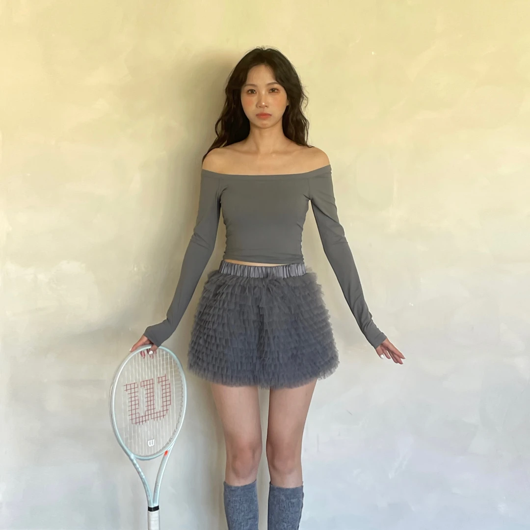 kokoyaya瑜伽服女2025新款一字肩上衣健身普拉提长袖t恤运动秋季