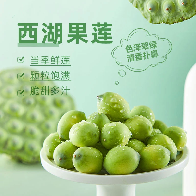 【顺丰冷链】杭州西湖果莲当季新鲜现摘现发生吃嫩莲子2025礼盒水果