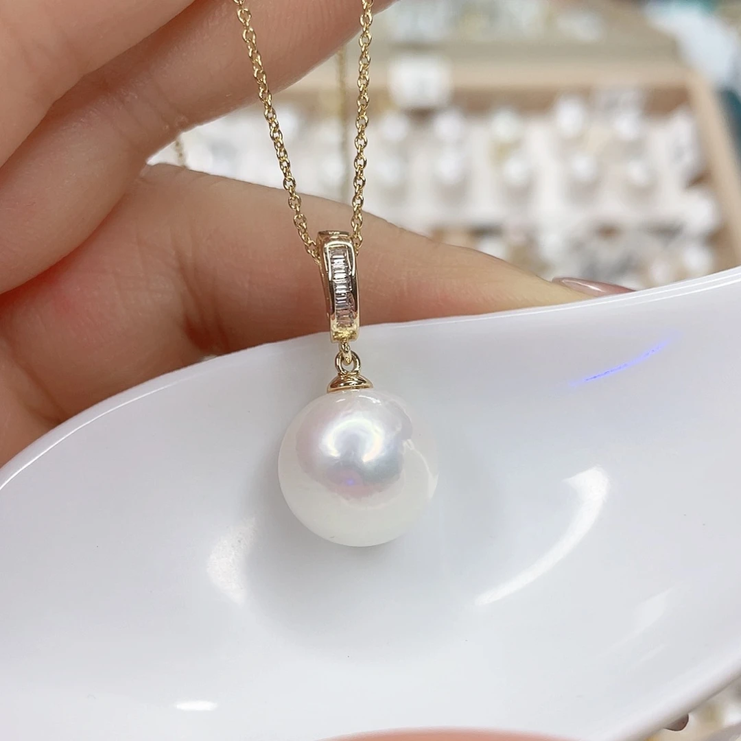 淡水珍珠未镶嵌吊坠(赠链)