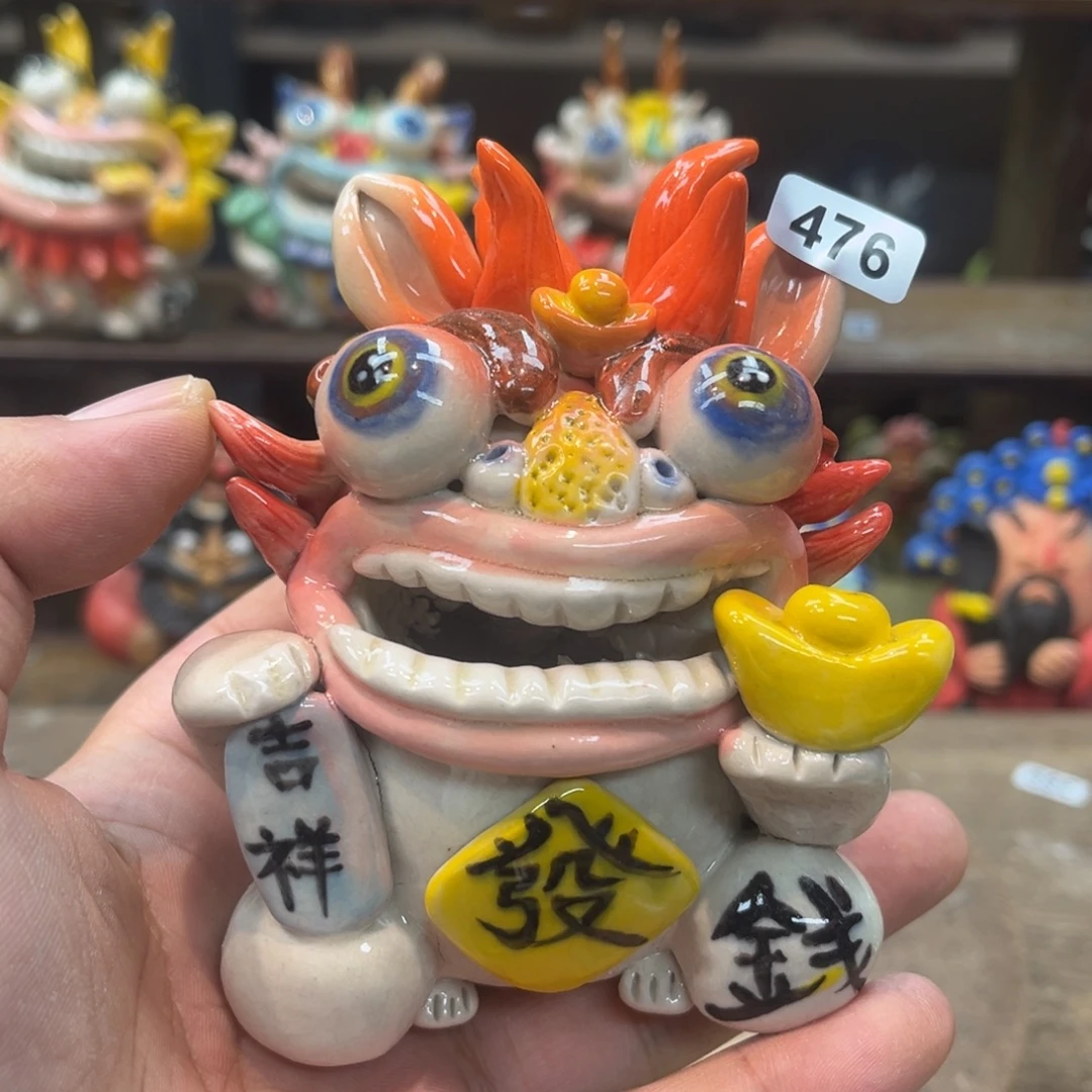 陶瓷纯手工抽象陶瓷摆件476