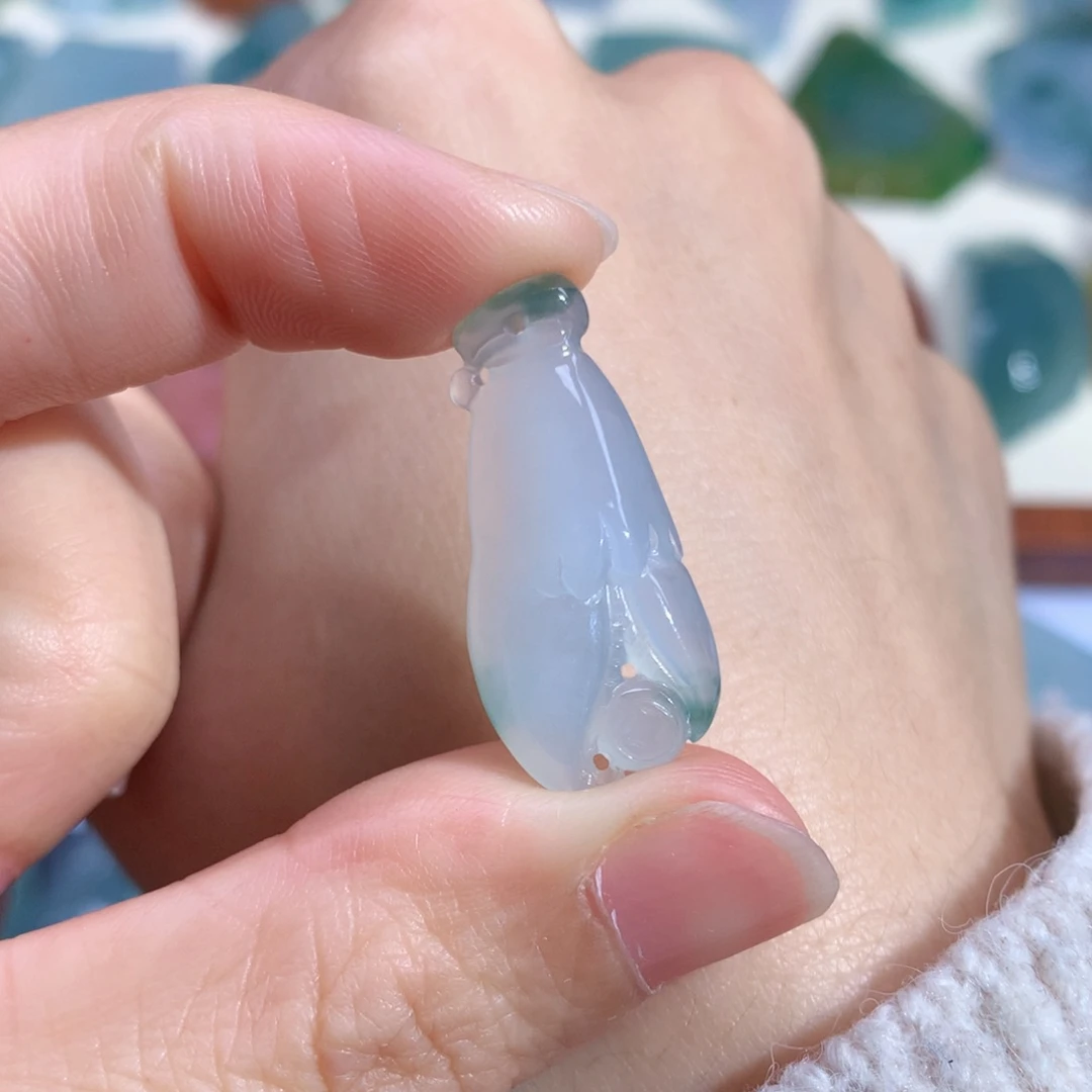 翡翠未镶嵌颈饰天然缅甸翡翠包邮