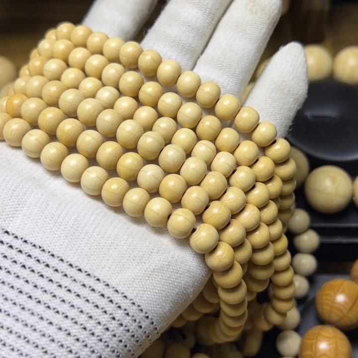 德***姆木质类五台山六道木0.8念珠108颗原木
