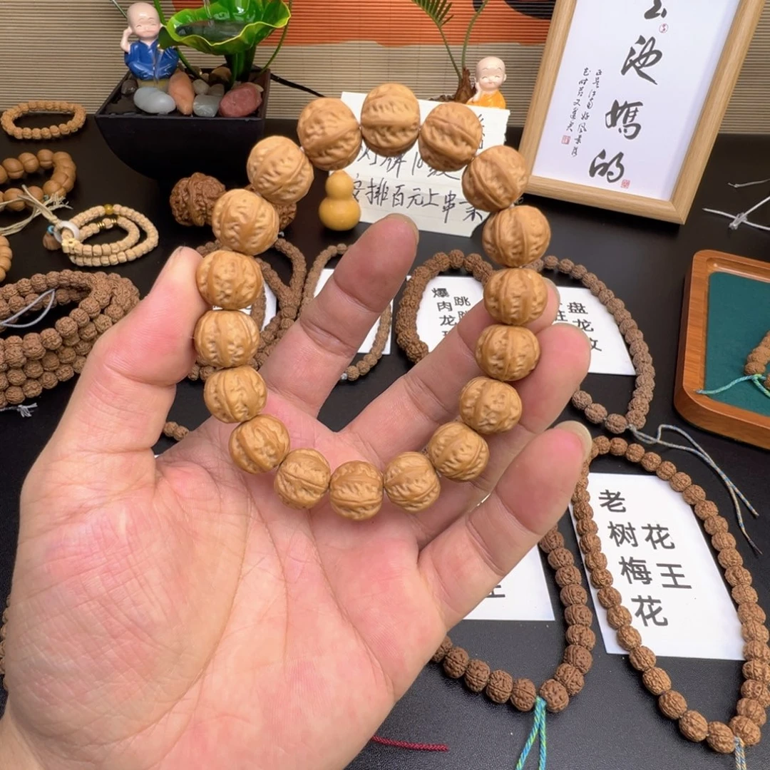 手串猴头核桃猴头核桃手串单圈京八棱全品保无科技