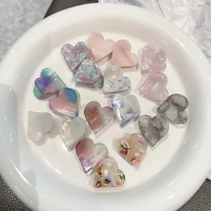 小溪同款心形小发夹百搭发饰