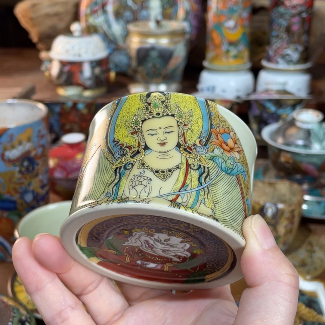 【闪购商品】普贤双面满绘容天杯