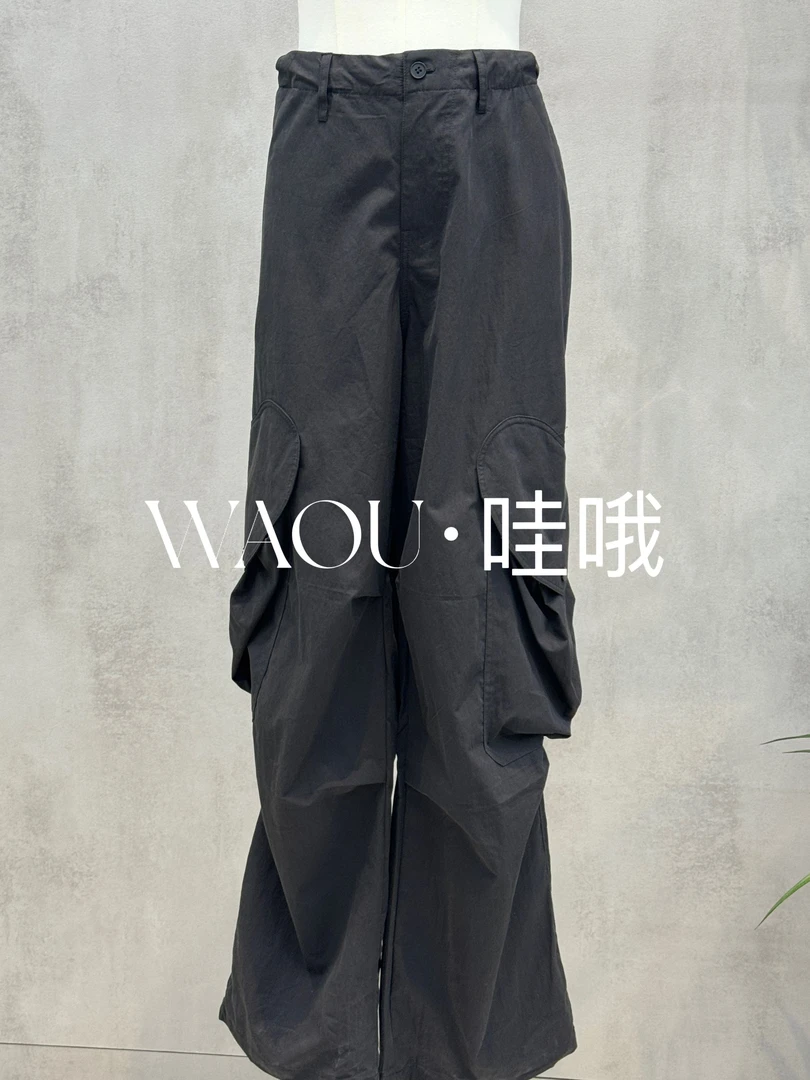 【WAOU】小众设计休闲工装裤25095