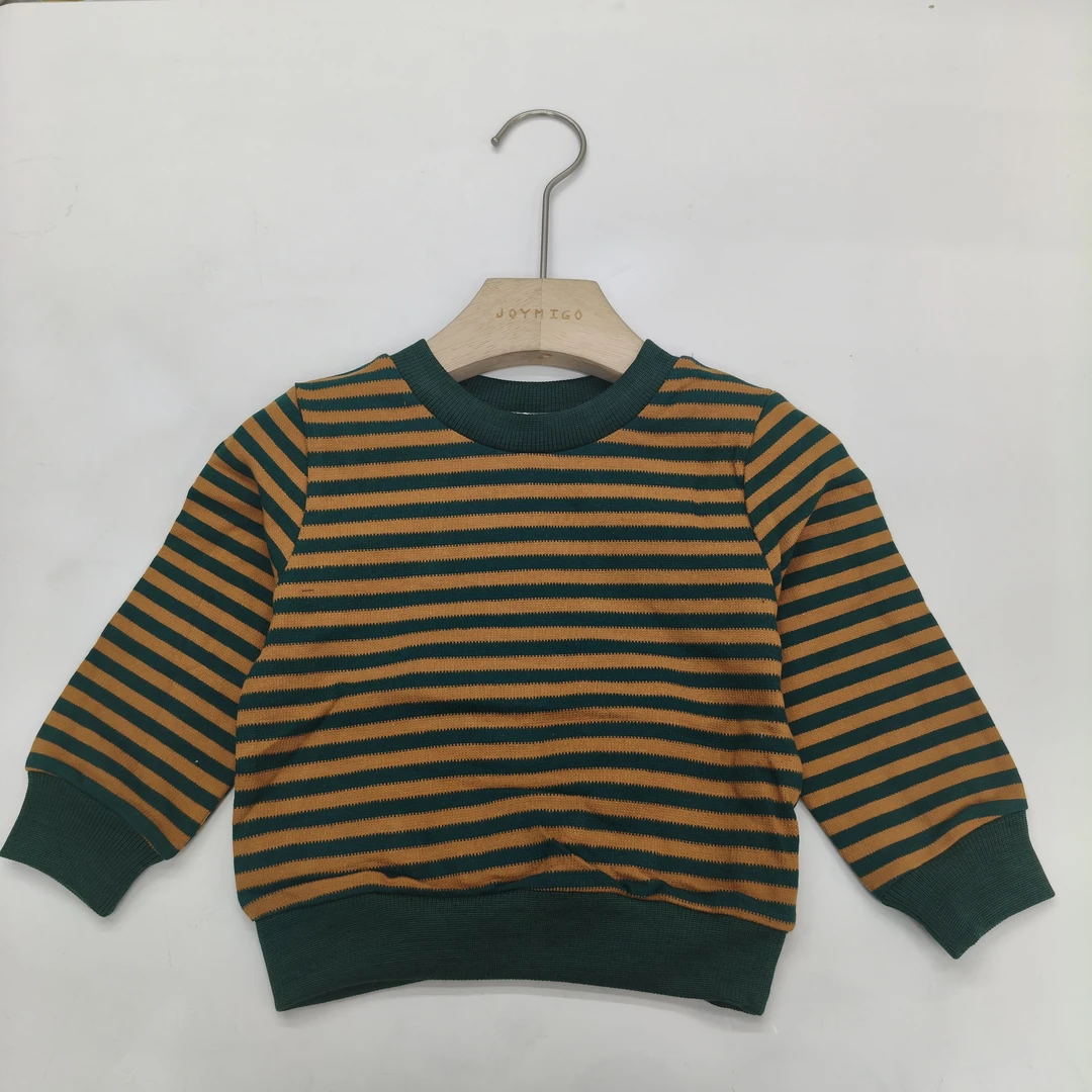 GZ［2582］针织提花横条条单上衣