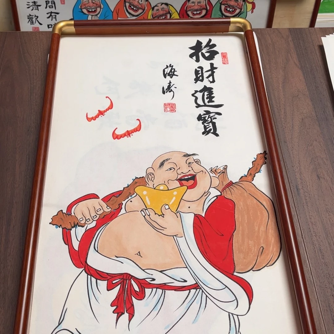 国画纯手绘禅意画作品