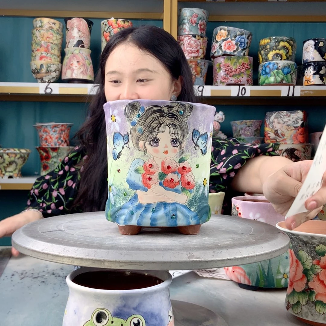 罐景德镇手工瑕疵499