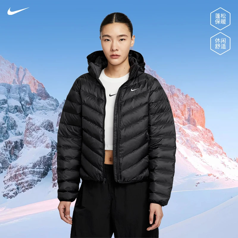 nike耐克冬季女子运动休闲羽绒服外套HV5106-010