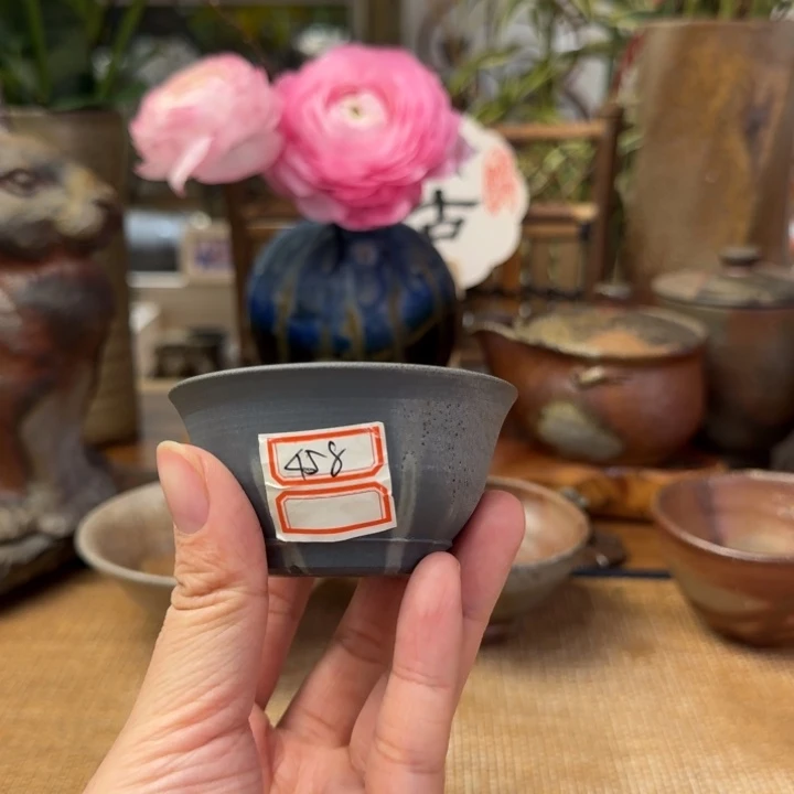 延原勝志青备前茶碗福利一口价