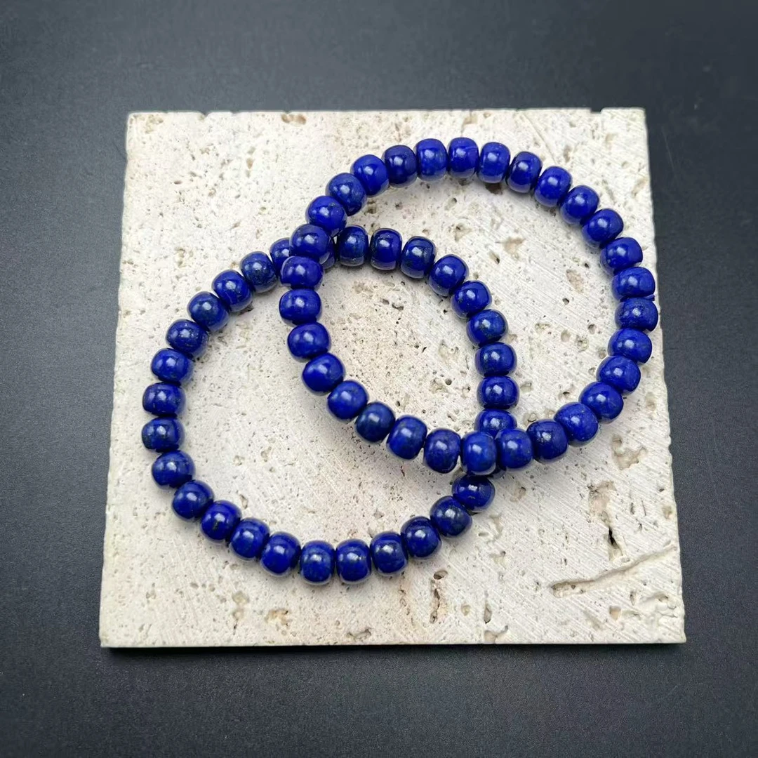 【北野珠宝】天然青金石手串B24H-146多样性发一7mm+