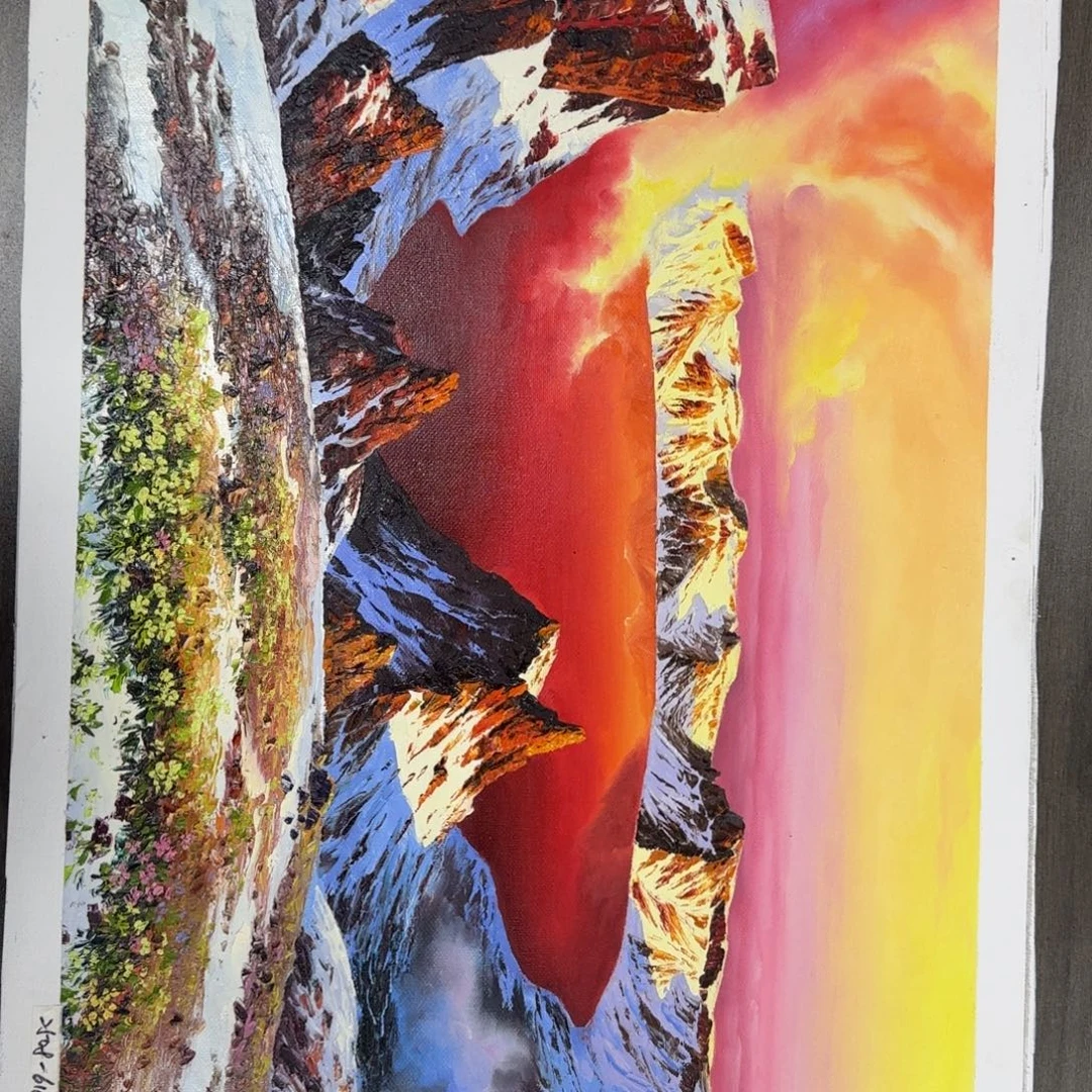 油画加油加油努力加油加油