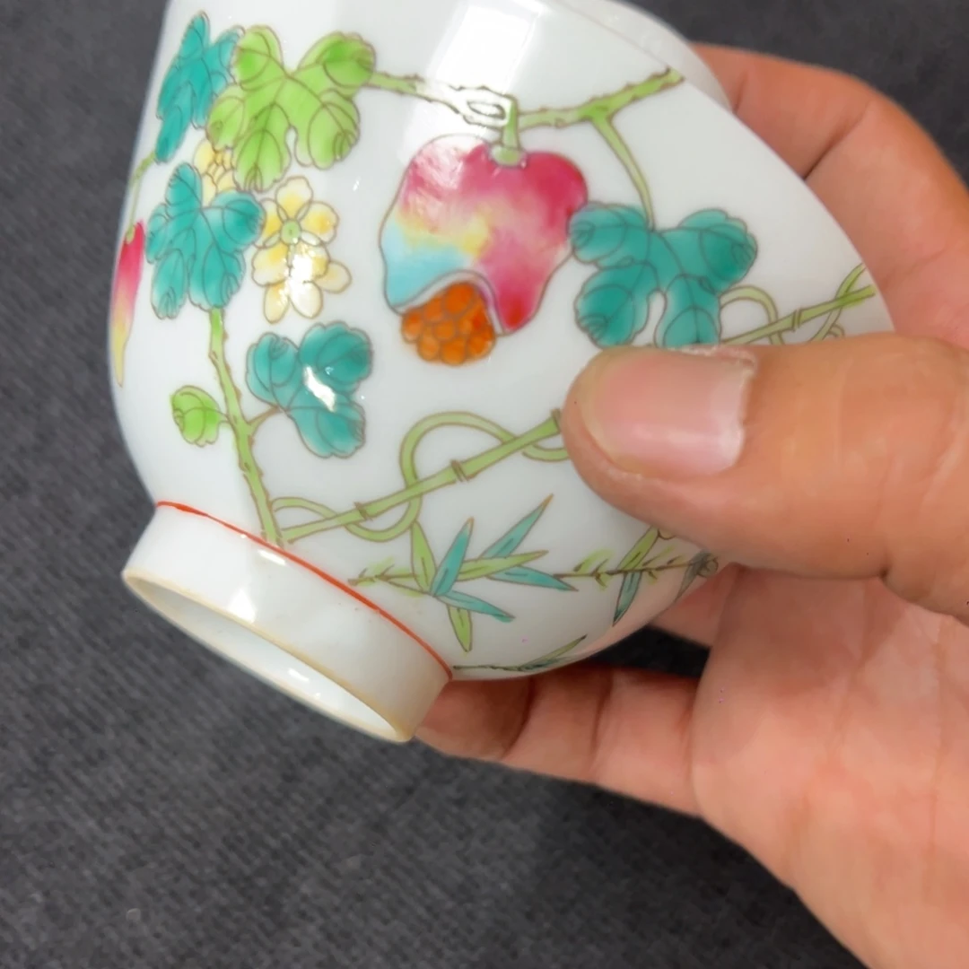 蓝***葵瓷片瓷器摆件、雅器茶室