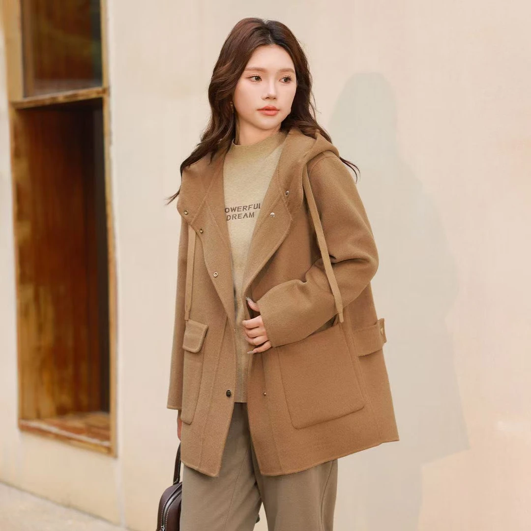 305咖色限量款高级质感大衣