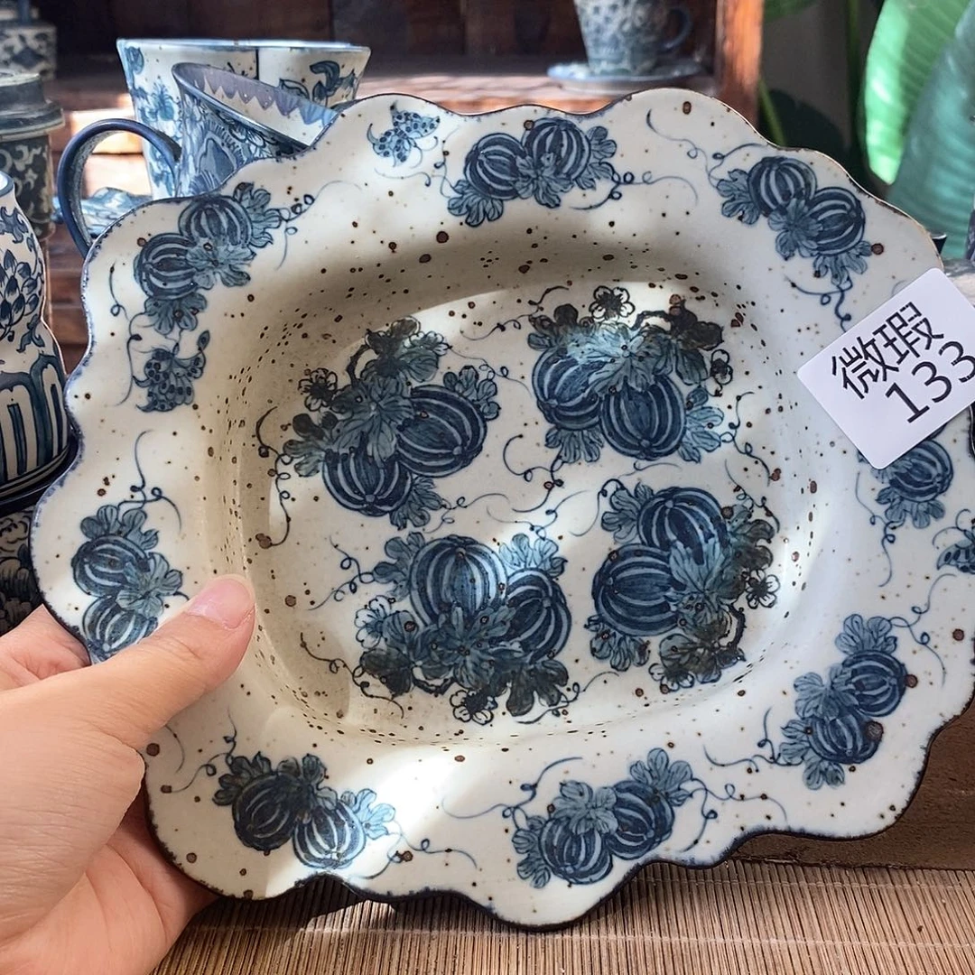 长***宁手工手绘青花高温陶瓷
