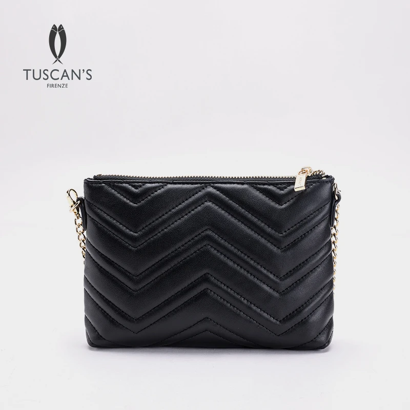TUSCAN'S简约百搭车缝线链条包女士通勤单肩包斜挎包时代双鱼