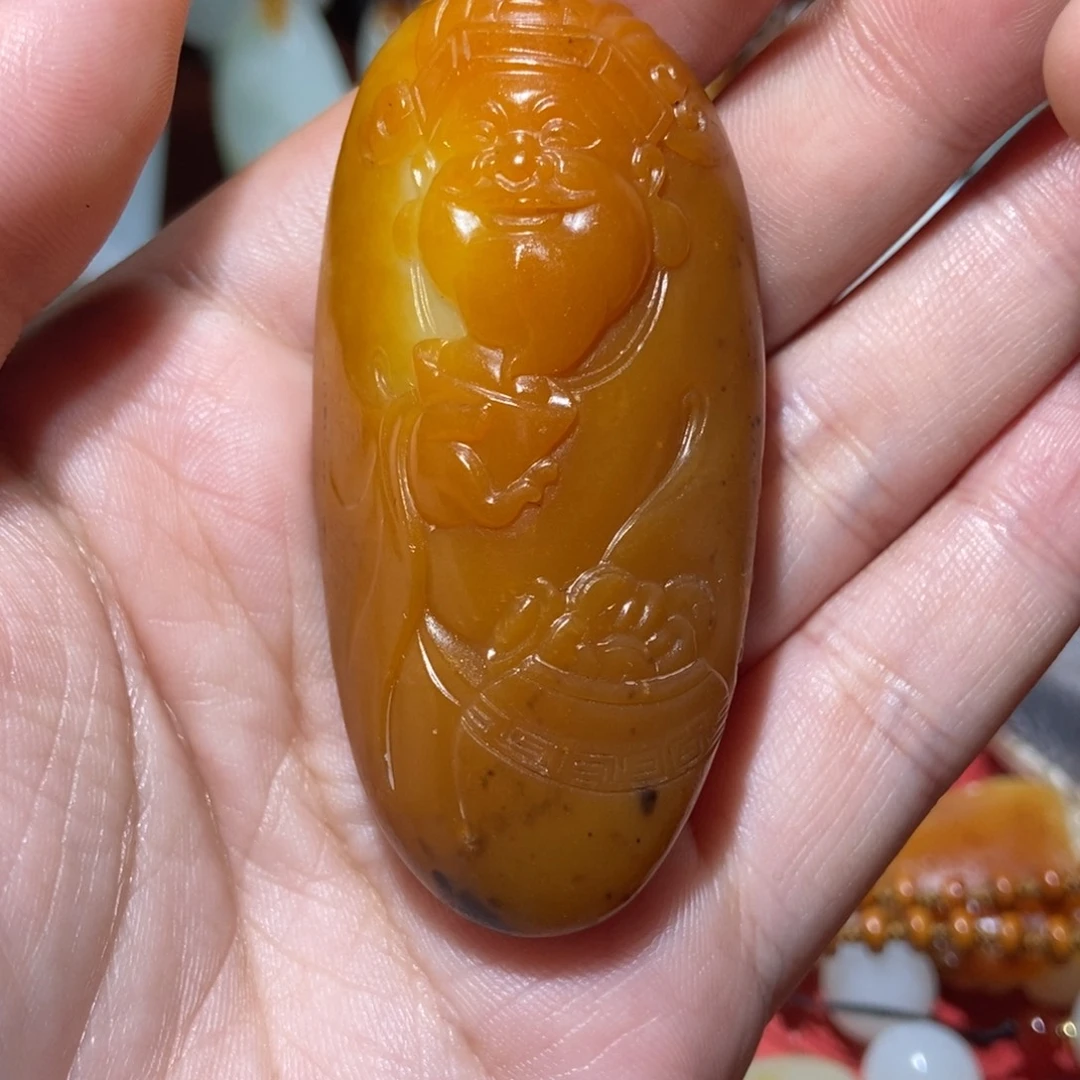 和田玉颈饰未镶嵌空**兰