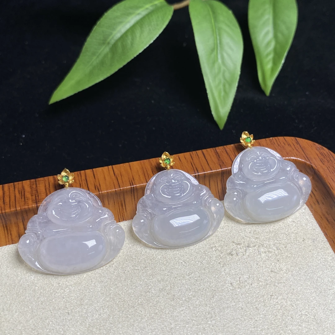 思懿手镯之家18K翡翠佛公约20*23*3mm-14124-TY-多样性发一芊芊