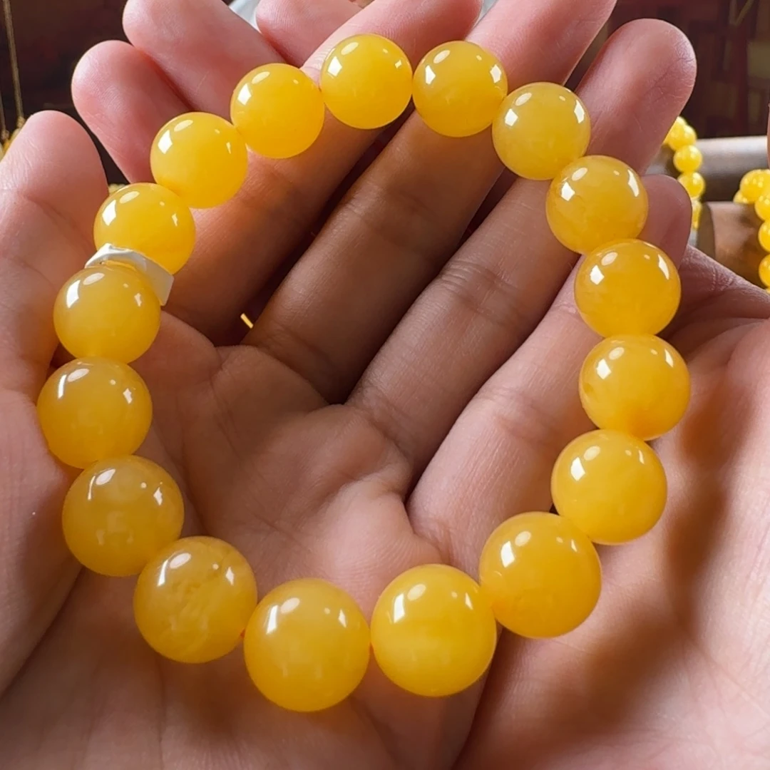 未镶嵌毛衣链蜜蜡