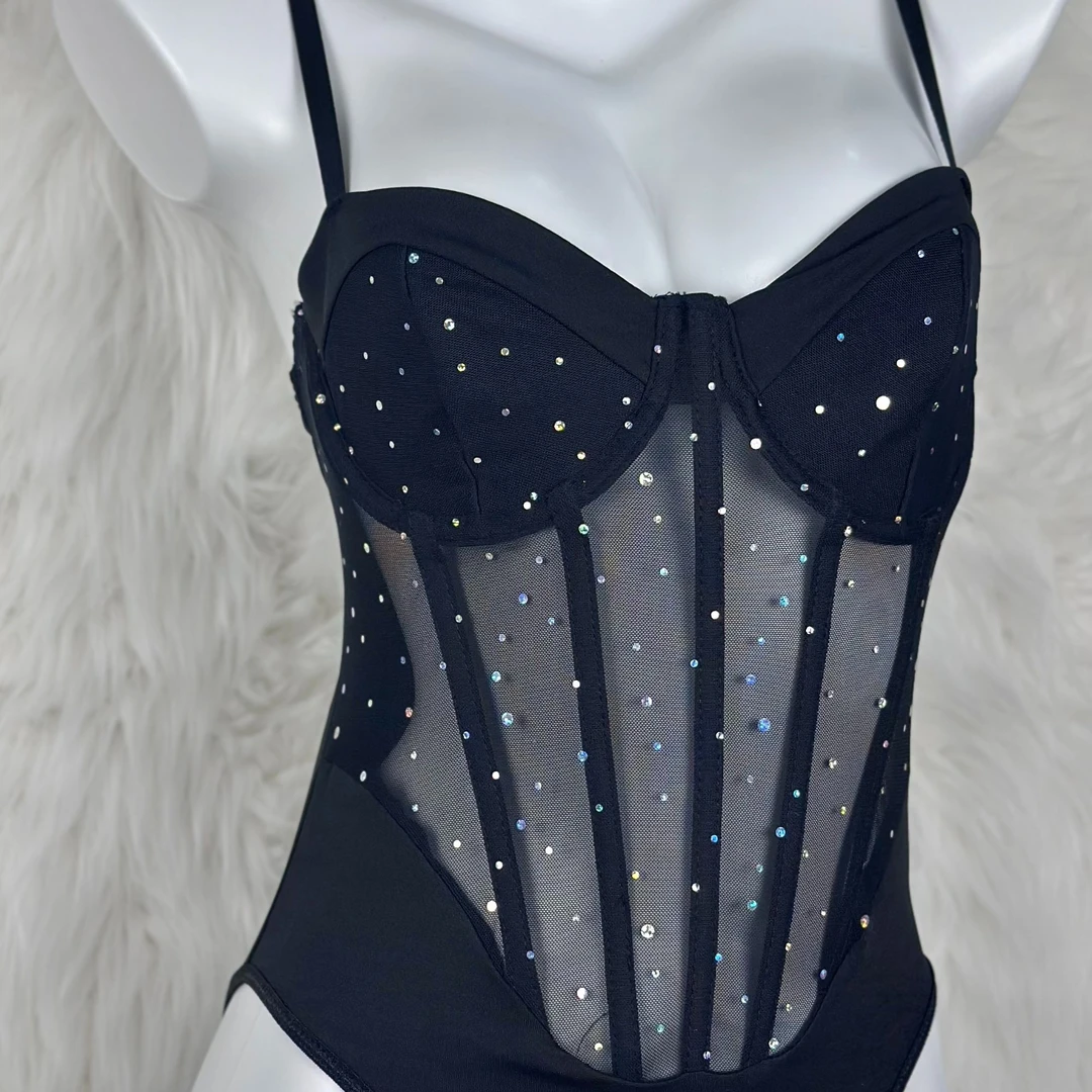 2024新款休闲网纱紧身睡衣