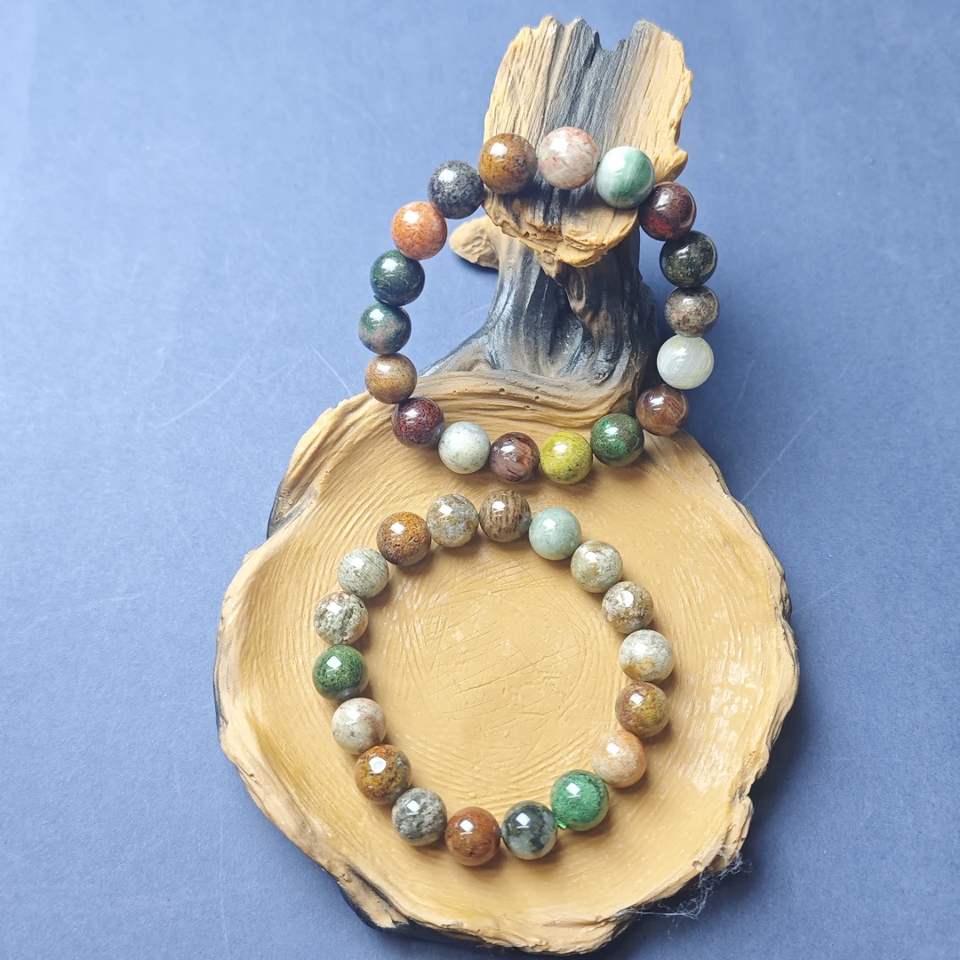 高定珠宝盆满钵满滴水不漏水晶圆珠手串-多样性发其一-s1081