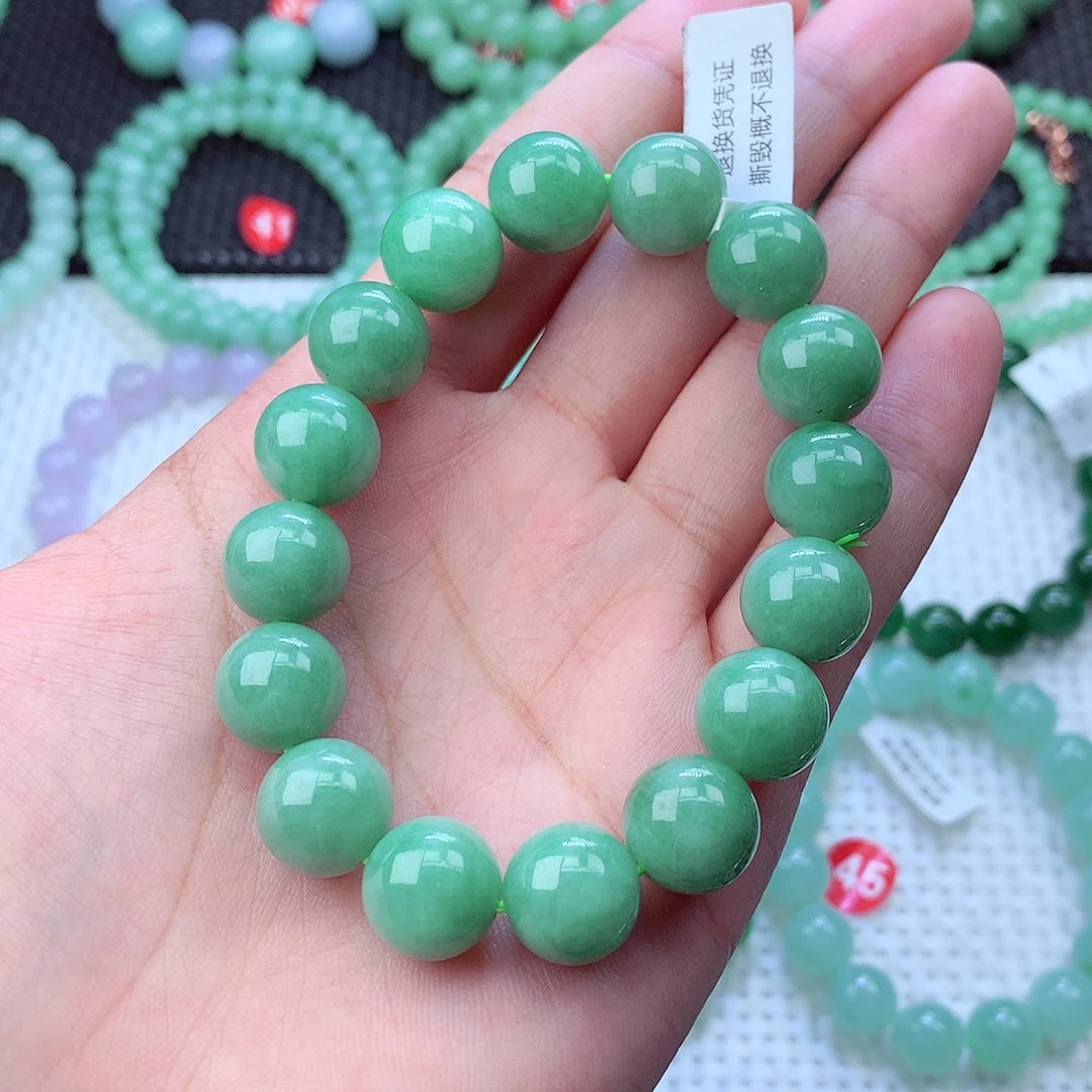 翡翠未镶嵌毛衣链卡13