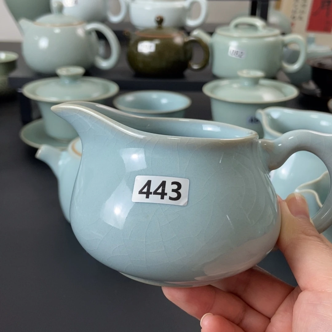 壶天青釉公道微瑕